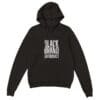 A black hoodie from Safi Marketplace with the words "black brand enthusiasts" on it.