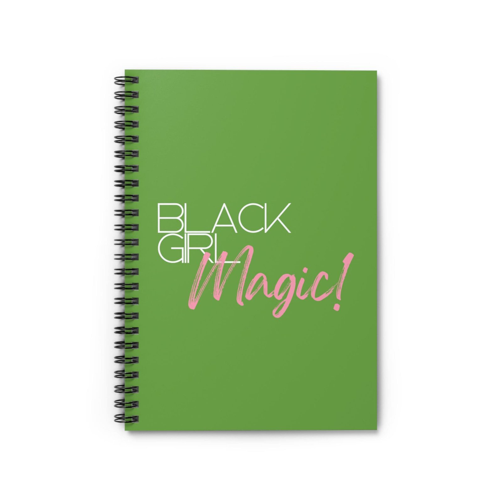 Safi Marketplace black girl magic accessories spiral notebook.