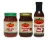 Safi Marketplace offers three jars of honey apple bbq sauce.