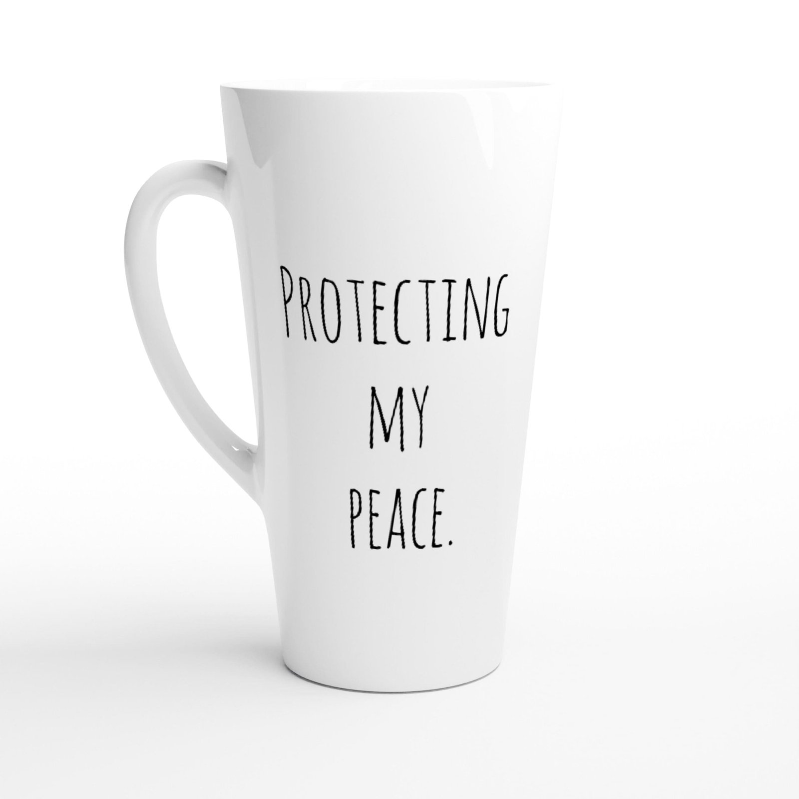 Protecting my Safi Marketplace peace latte mug.